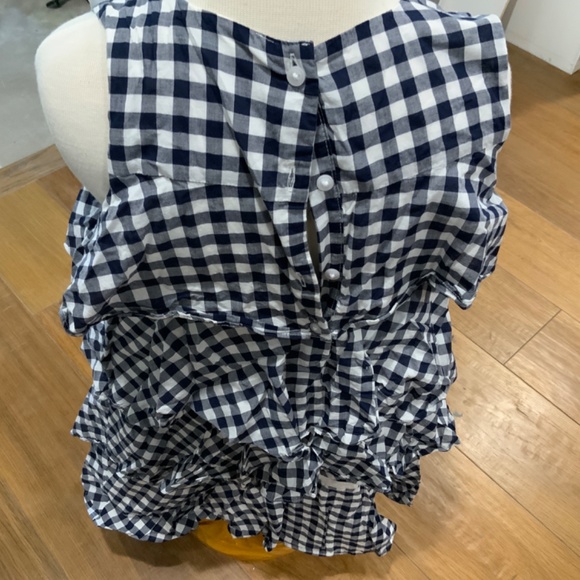 Janie and Jack Navy and White Check Dress - Picture 3 of 5